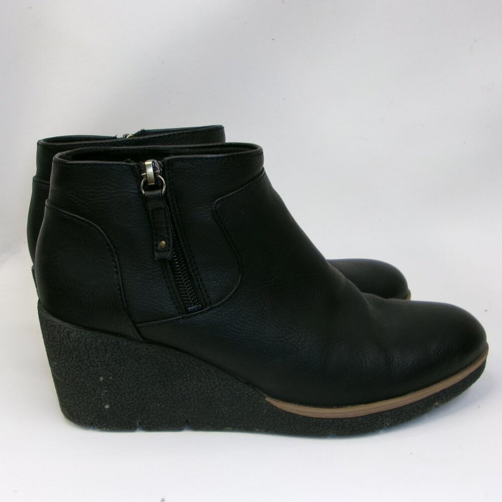 Dr. Scholl's Black Wedge Ankle Boots